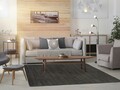 Covor lucrat manual, Viscose Marengo Liso 46 Dark Grey, 200 x 290 cm, 100% poliester, gri inchis
