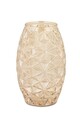 Vaza, Sedef D26B, 10x26x10 cm, Sticla, Auriu
