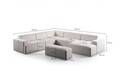 Coltar, Atelier del Sofa, 560ARE5236, Cadru: LEMN/PAL, Alb