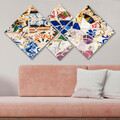 Set 4 tablouri decorative, 4MDF608292041, MDF, Imprimat UV, Multicolor