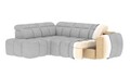 Coltar extensibil stanga 4 locuri ELTAP, LT-18ROY, Falconn, 258x208x107 cm, lemn/poliester, bej deschis