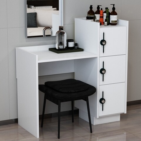 Masa de toaleta MAI, Gauge Concept, 95×46.4×99.6 cm, PAL, alb Gauge Concept imagine noua 2022