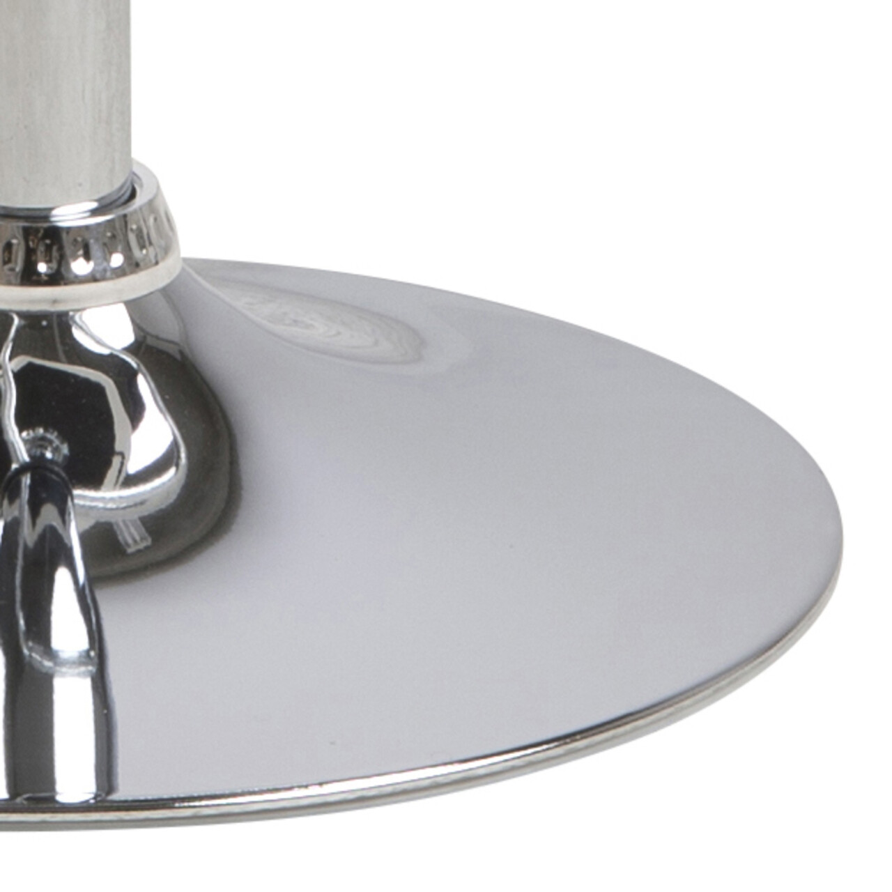 Scaun de bar Grace, Actona, 54.5x48.5x101 cm, rotativ, piele ecologica/otel, negru - view 5