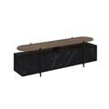 Comoda TV, Decortie, Hanley Hitit, 160 x 48 x 35.6 cm, pal melaminat, multicolor