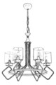Lustra, Avonni, 683AVN1192, Metal, Maro antichizat
