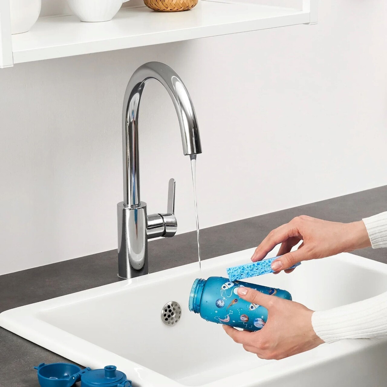 Sticla apa pentru copii, recyclon, 350ml, Space - Ion8