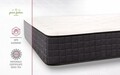 Saltea ortopedica STAR, 180x200x25 cm, 4 cm spuma Memory, 7 zone de confort, hipoalergenica, reversibila, medie/ferma