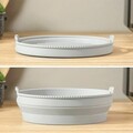 Cos de silicon pliabil pentru friteuza cu aer cald Fliynner, InnovaGoods, Ø21.5 x 7 cm, gri