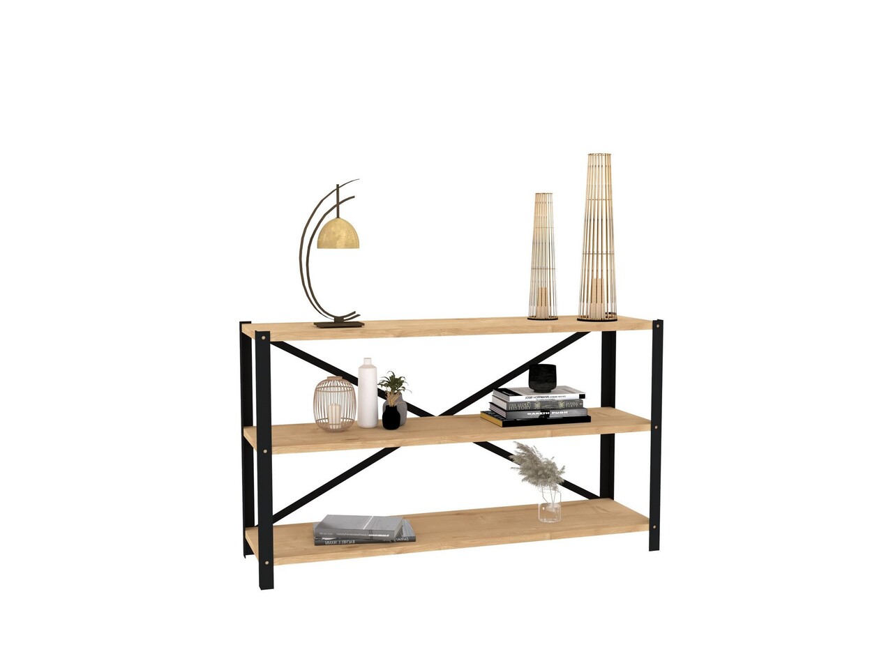 Corp biblioteca, Hanah Home, Derby, 103x60x29.5 cm, Maro - view 6
