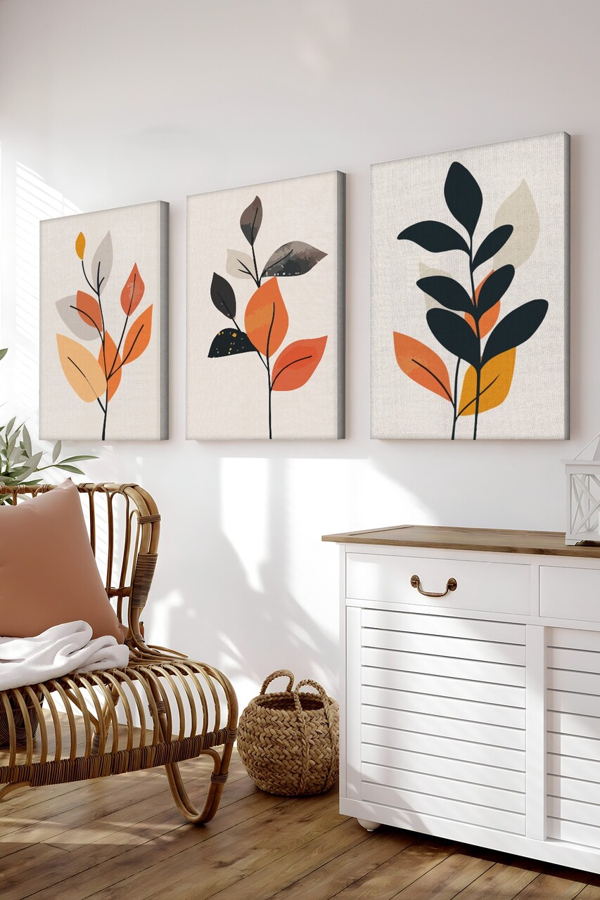 Set 3 tablouri decorative 3Cnvs21 Dimensiune: 20 x 30 cm (3 bucăți) Multicolor