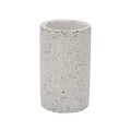 Suport periute si pasta de dinti Stone, Versa, Ø7x12.5 cm, polirasina, alb