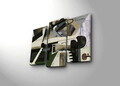 Set 3 tablouri decorative, 3PATK-86, Canvas, 20 x 39 cm, 2 piese, Multicolor