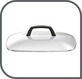 Grill electric cu capac, Tefal, CBA0830, 2000 W, sticla temperata/aluminiu