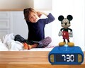 Ceas desteptator cu lumina 3D pentru copii Mickey Mouse, LEXIBOOK, 20x15x10 cm, plastic/cauciuc, multicolor