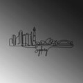 Decoratiune de perete, Sydney, Metal, Grosime: 2 mm, Negru