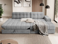 Coltar extensibil dreapta 3 locuri ELTAP, RT-85MO, Blezalt, 240x150x82 cm, lemn/poliester, gri