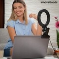Lampa circulara pentru selfie LED, InnovaGoods Lumahoop, 26 cm, USB