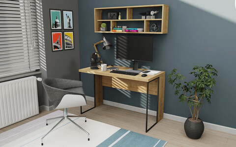 Birou, retricy, bronx, 120x59.6x114.2 cm, pal, stejar