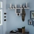 Cuier cu rafturi, Homitis, Cervo - White, 20x68.5x118 cm