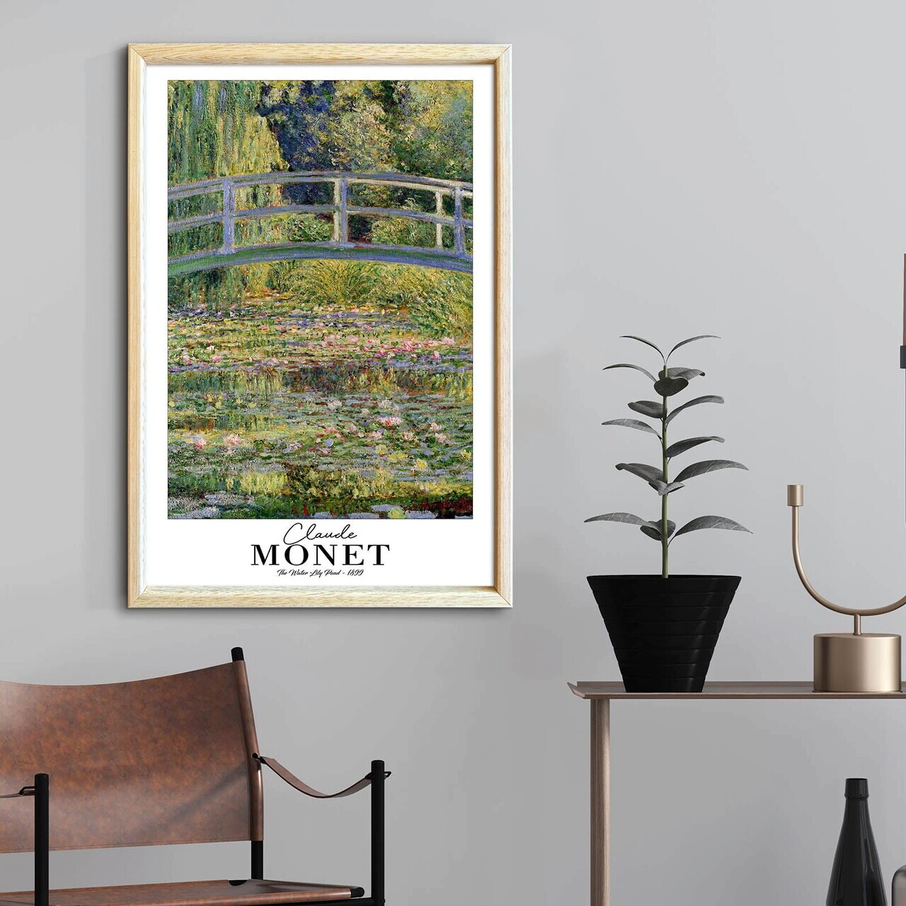 Tablou decorativ, 4262AHSMONET-018, Lemn masiv, Fundal: 100% MDF (Grosime: 2,7 mm), Multicolor - view 2