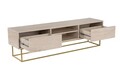 Comoda TV, Kalune Design, Escape 180, Travertin / Auriu