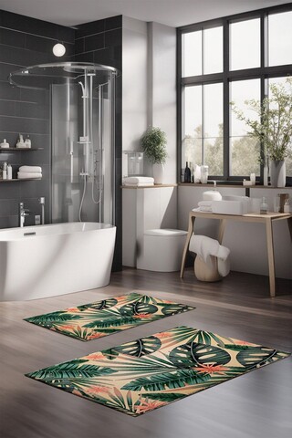 Set covorase de baie, Cartwright, CT-5328, Poliester, Multicolor