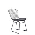 Scaun Industrial, Homla, 58x54x80 cm, metal/piele ecologica, negru
