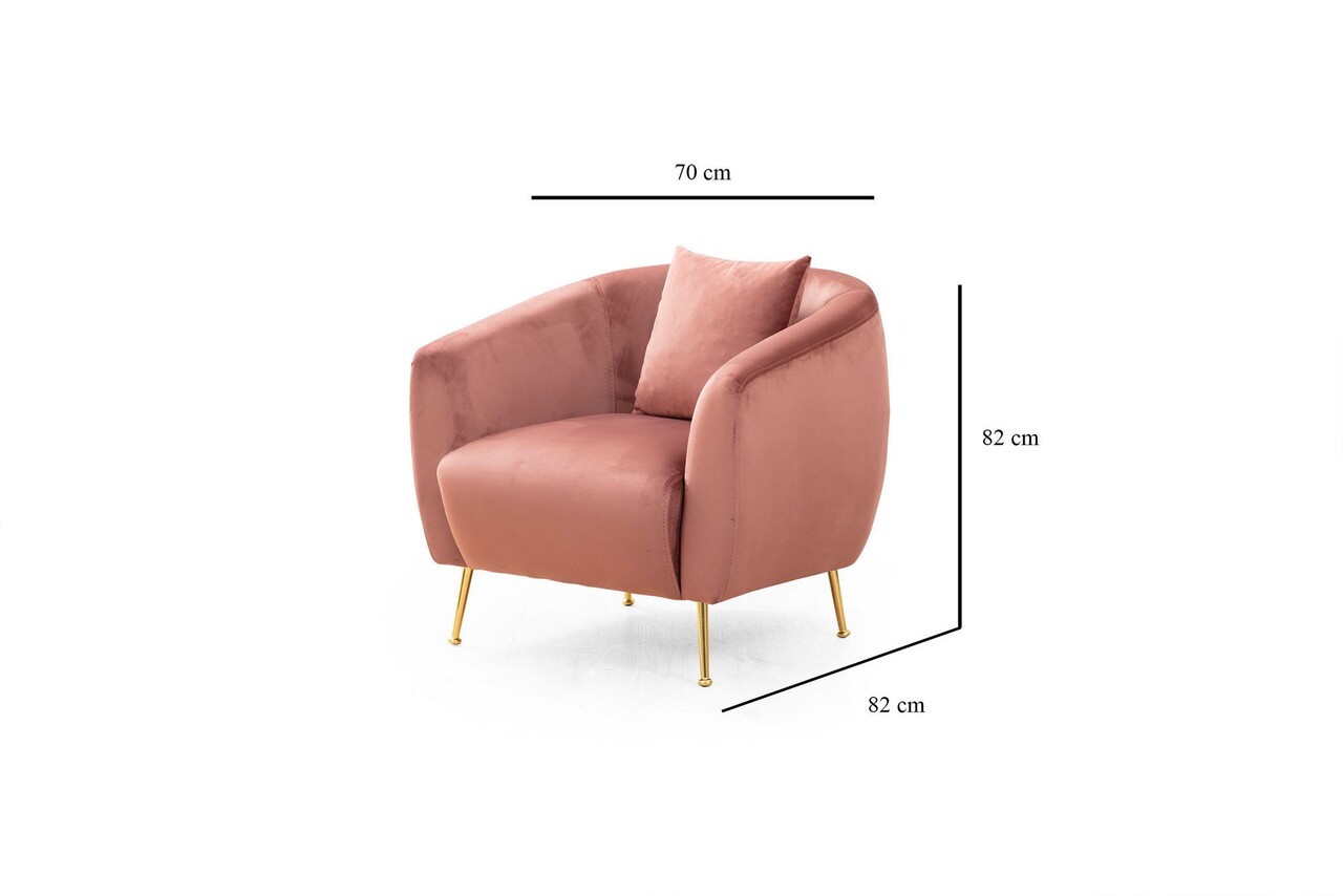 Fotoliu, Atelier del Sofa, 560ARE1729, Roz - view 7