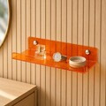 Raft de perete acrilic, Hanah Home, Vivid, 50x10x4 cm, Portocaliu