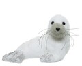 Decoratiune Seal with glitters, Decoris, 14x22x15 cm, spuma, alb