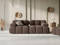 Canapea modulara 2 locuri, Bellis-51, Micadoni Home, 188x94x70 cm, catifea, maro inchis