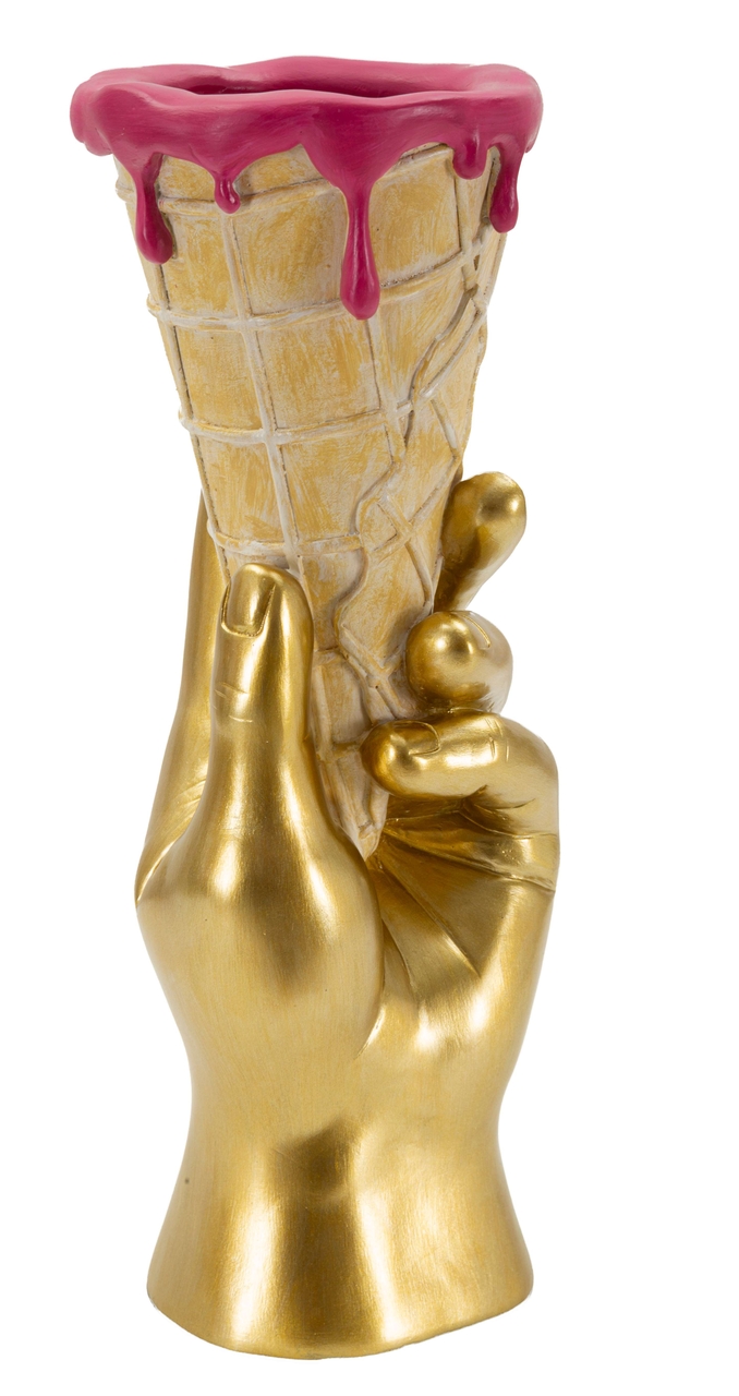 Figurina /sculptura decorativa Flower Cone, Mauro Ferretti, 12.5x11x31 cm, polirasina, multicolor