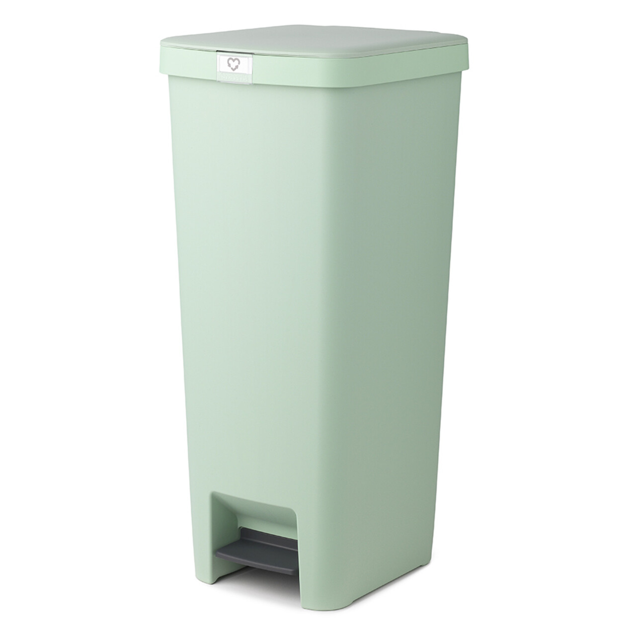 Cos de gunoi cu pedala, Brabantia, StepUp, 40 L, 35.2x28x66.6 cm, polipropilena, verde jad - 1 | YEO