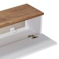 Comoda TV, Nordure, Ligne 140, 140x25x25 cm, Pin Atlantic / Alb