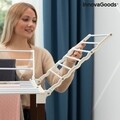 Uscator de haine pliabil pe roti, Flareck InnovaGoods, 161 x 205 x 87 cm, otel