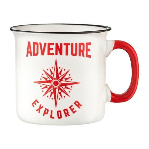 Cana adventure explorer, ambition, 510 ml, portelan, alb