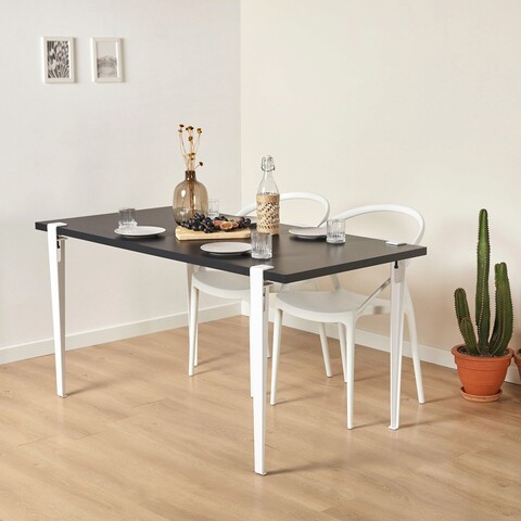 Masa, Logg, Eurotas, 120x75x60 cm, Antracit/Alb Logg