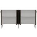 Consola, Olivia, Arona, 150x79x40 cm, PAL , Alb/Maro
