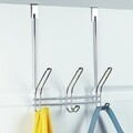 Cuier pentru usa Classico, iDesign, 3 agatatori, 21x12.5x32 cm, otel