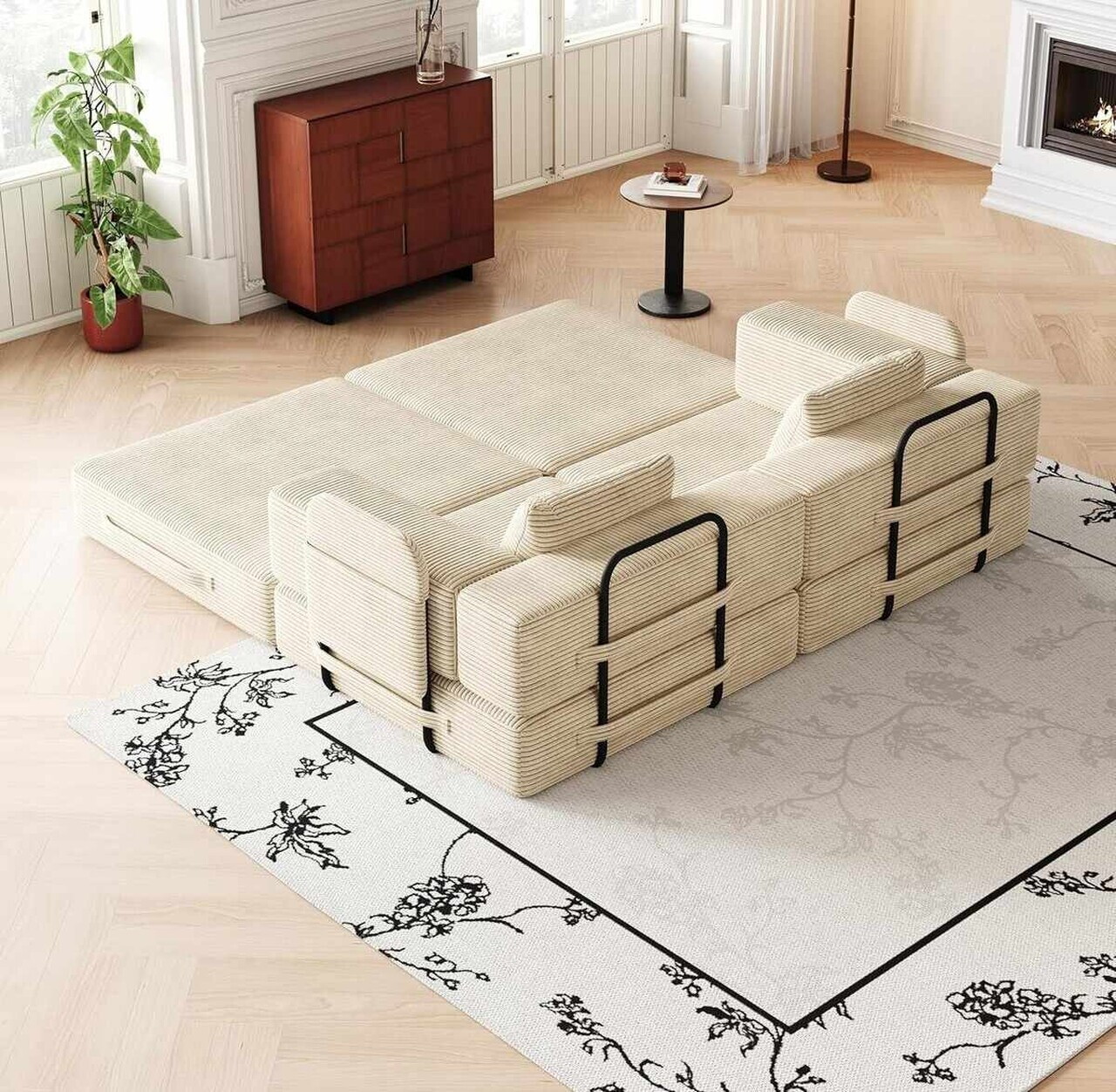 Canapea extensibila 3 locuri, Atelier del Sofa, 326NYR1154, Crem — imaginea 5