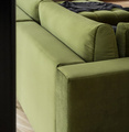 Coltar extensibil dreapta 6 locuri ELTAP, RT-06SO, Bonito, 350x175x92 cm, lemn/poliester, gri inchis