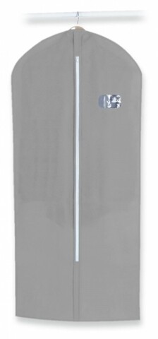Husa pentru haine Grey, Jocca, 60x136 cm, PEVA, gri