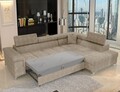 Coltar extensibil dreapta 4 locuri ELTAP, RT-18AMO, Eridano, 275x202x88 cm, lemn/poliester, bej
