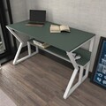 Birou, Zena Home, Wake, 120x72.8x60 cm, PAL, Verde/Alb