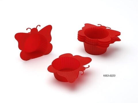 Set 6 forme de copt butterfly, 8.5x3 cm, silicon