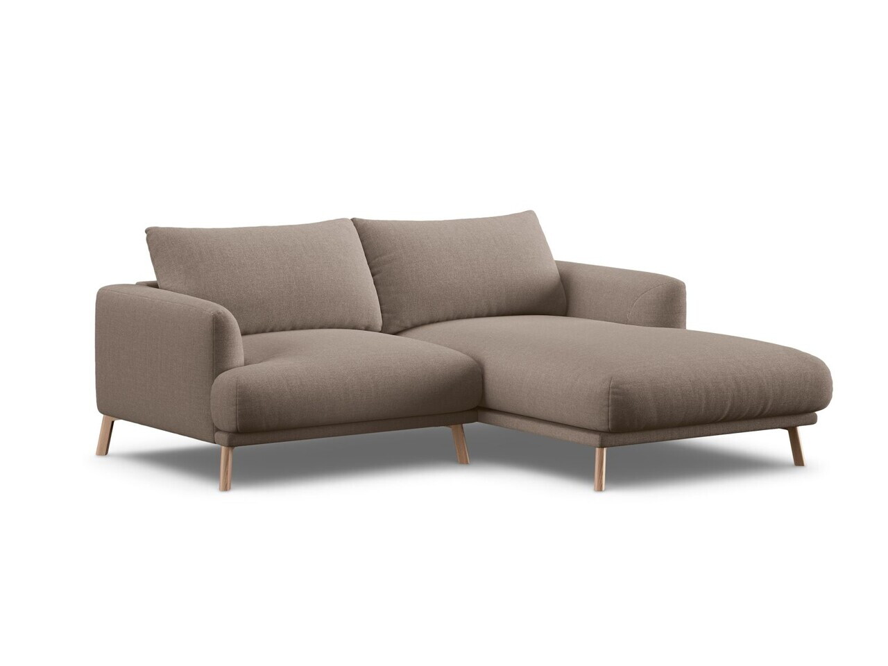 Coltar dreapta 3 locuri, Naomi, Micadoni Home, 200x170x75 cm, tesatura structurata, cappuccino — imaginea 5