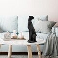 Decoratiune, Leopard, 15x43x15 cm, Poliester, Negru