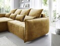 Coltar extensibil stanga 4 locuri ELTAP, LT-45MAN, Campo, 265x196x88 cm, lemn/poliester, mustar