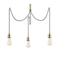 Lustra Kabluni MR - 911, Opviq, 96 x 6 x 102 cm, 3 x E27, 40W, auriu
