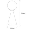 Lampa de masa, Tatum, 584TTM1707, Metal, Alb